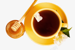 茉莉花茶与蜂蜜素材