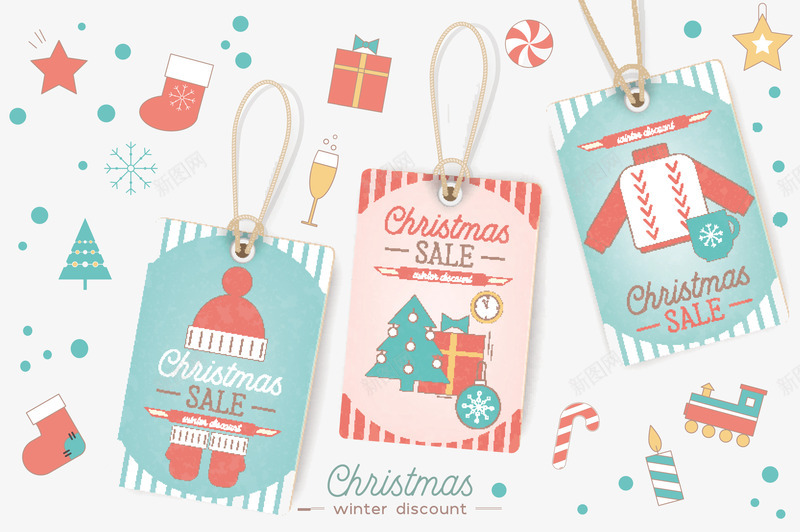 三个颜色的吊牌矢量图eps免抠素材_新图网 https://ixintu.com 三个吊牌 吊牌 吊牌png 吊牌矢量图 绳子 矢量图