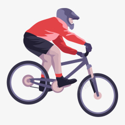 自行车大赛比赛运动员人物插画素材