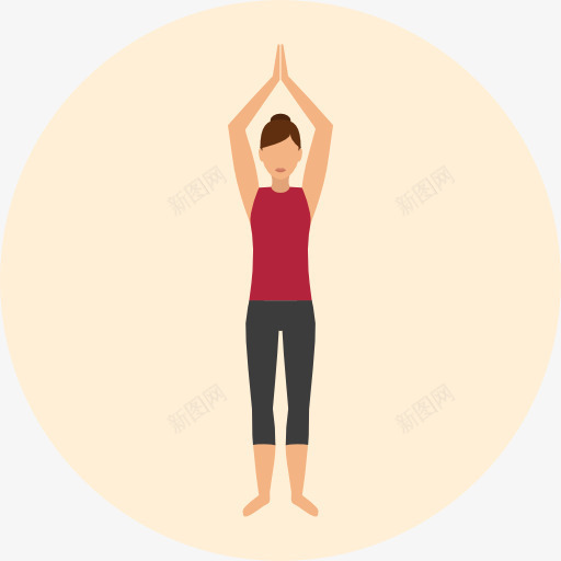 瑜伽图标png_新图网 https://ixintu.com 放松 普拉提 瑜伽的姿势 运动和比赛 锻炼