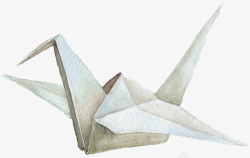 艺术折纸卡通手绘手摺纸鹤高清图片