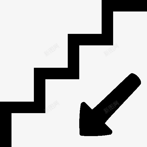 家庭楼梯下图标png_新图网 https://ixintu.com down household stairs 下来 家庭 楼梯