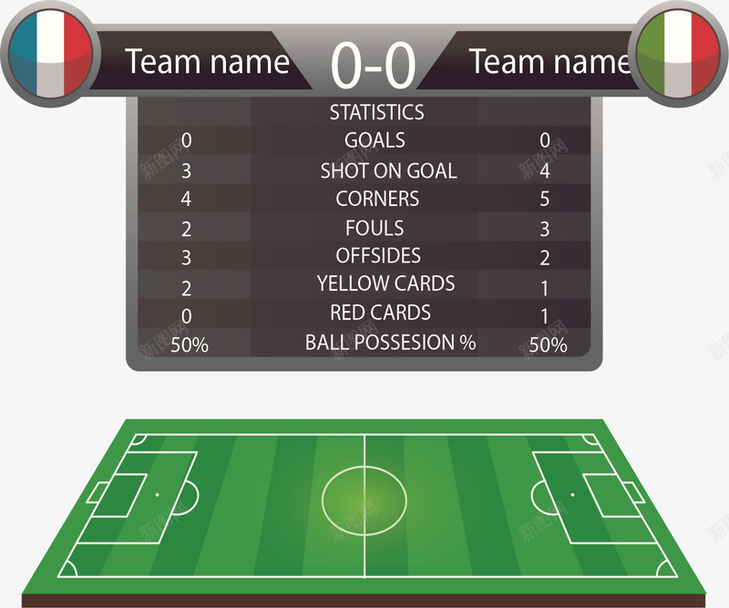 小组赛双方计分板矢量图ai免抠素材_新图网 https://ixintu.com 世界杯 俄罗斯世界杯 小组赛 矢量png 足球 足球比赛 矢量图