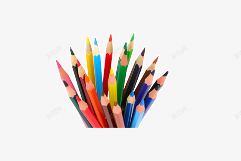 彩色铅笔png免抠素材_新图网 https://ixintu.com 儿童 卡通 铅笔 颜色五颜六色