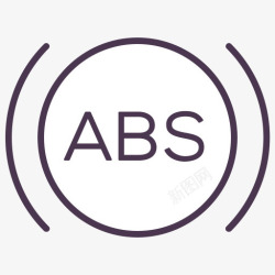 ABSABS报警制动器服务标志信号警图标高清图片