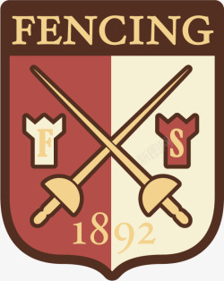 击剑俱乐部logo体育logo图标高清图片