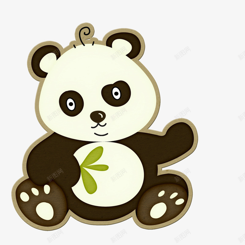 熊猫png免抠素材_新图网 https://ixintu.com 动物 动物园 卡通 可爱 标签 熊猫 贴纸