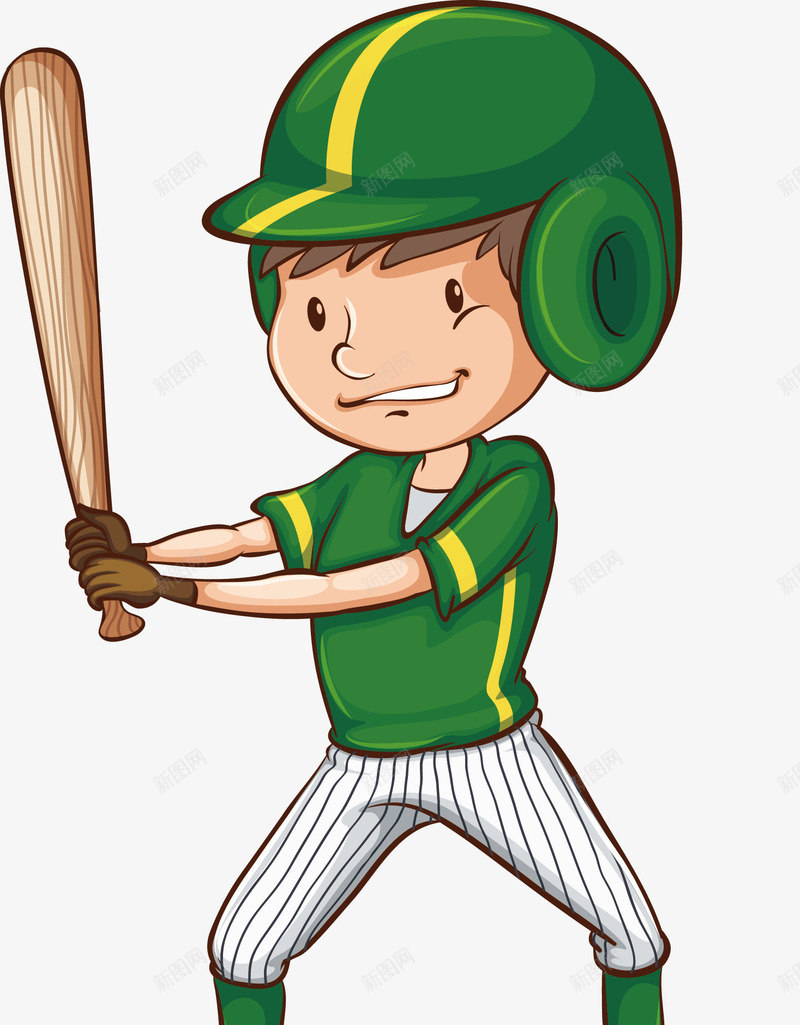 绿色少年棒球比赛png免抠素材_新图网 https://ixintu.com 决赛 少年 比赛 激动 绿色