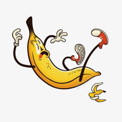 卡通香蕉人物素材