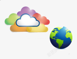 全球云服务插画全球云服务高清图片