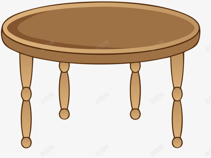 有型的圆桌子png免抠素材_新图网 https://ixintu.com 四条腿的桌子 圆桌子 小圆台子 桌子