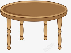 四条腿有型的圆桌子高清图片