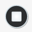 按钮停止超级单声道黑贴纸图标png_新图网 https://ixintu.com button stop 停止 按钮
