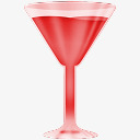 酒杯红冷玻璃素材