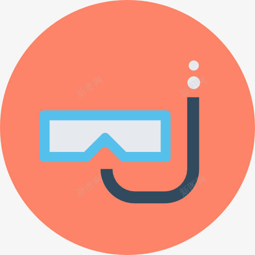 潜水图标png_新图网 https://ixintu.com 体育和竞争 夏季 护目镜 浮潜 海上运动 潜水