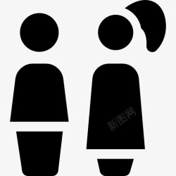 异性恋人家庭图标高清图片