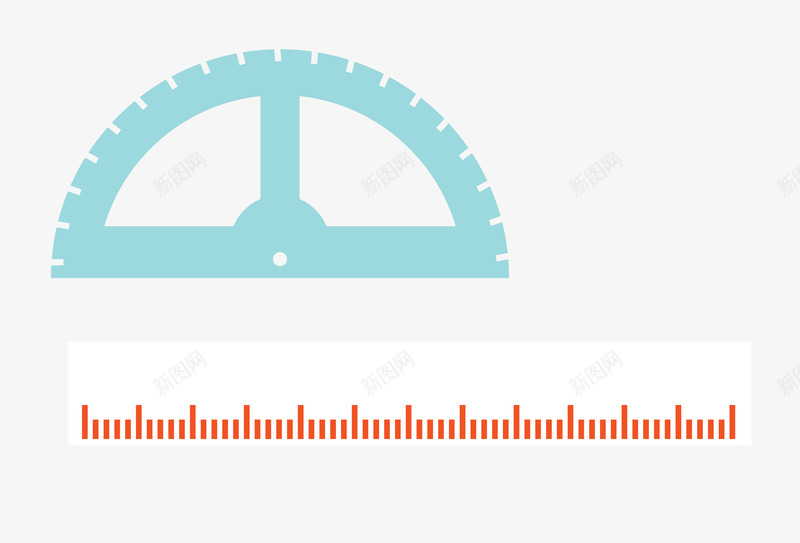 直尺扇形尺png免抠素材_新图网 https://ixintu.com 扇形尺 文具 直尺