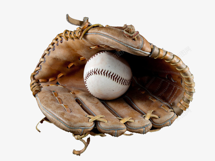 磨皮棒球手套和白色棒球png免抠素材_新图网 https://ixintu.com 体育器材 棒球手套 白色棒球 磨皮风格