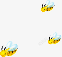 蜜蜂飞舞采蜂蜜素材
