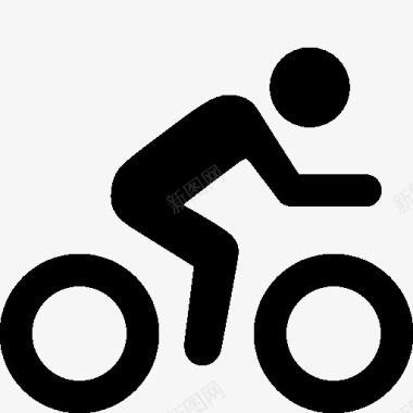 运动规律的自行车图标图标