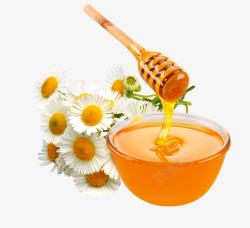 天然沙棘果浆天然蜂蜜美食实物高清图片