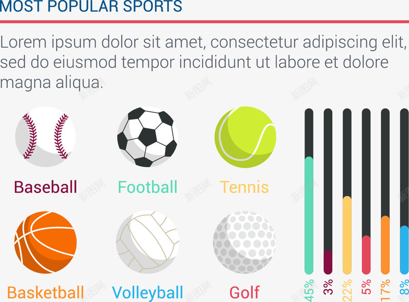 最受欢迎的体育运动分析png免抠素材_新图网 https://ixintu.com 体育项目 分类信息 创意分析图表 插画图片 立体信息图表 蓝球 足球
