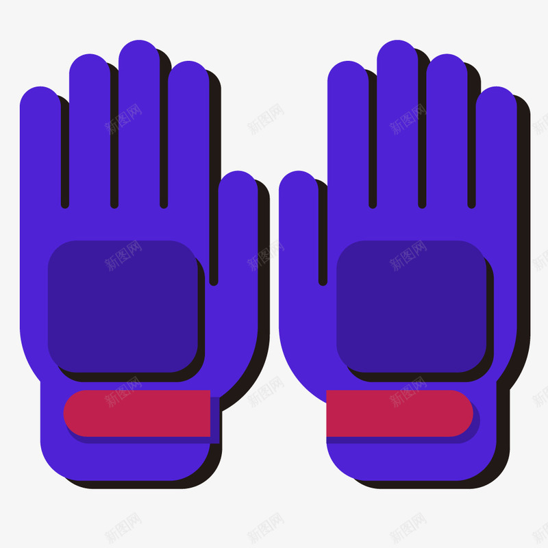 足球运动紫色守门员手套矢量图图标ai_新图网 https://ixintu.com 体育 小图标 比赛 矢量图设计 竞赛 紫色守门员手套图标 设计 足球运动 矢量图