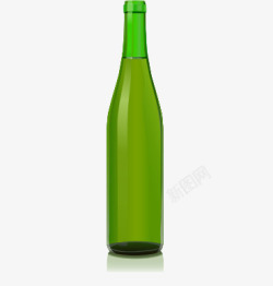 绿色瓶子贴卡通素材