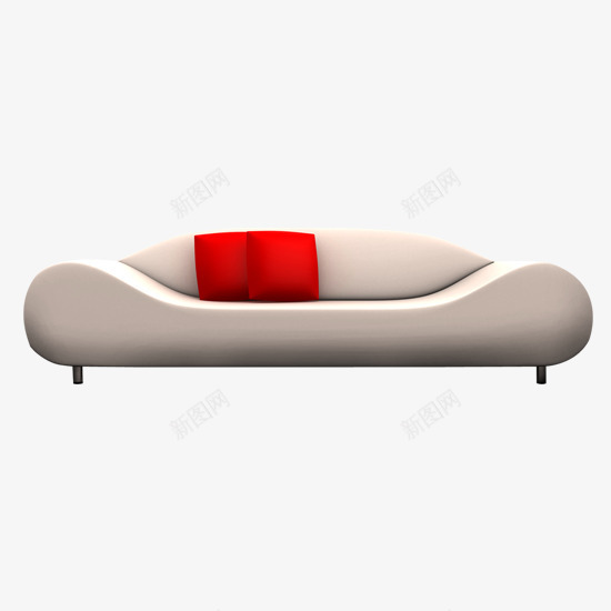 家用舒适软沙发png免抠素材_新图网 https://ixintu.com 产品实物 家庭用品 红色抱枕 软绵绵