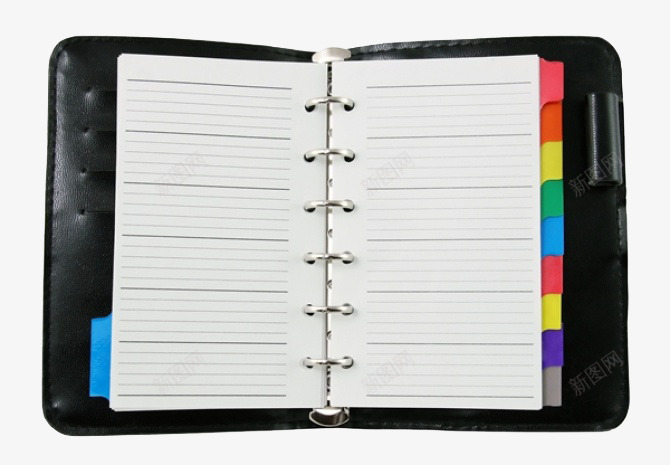 彩色标记皮质笔记本图标png_新图网 https://ixintu.com 免抠 写字本 办公用具 彩色 文具 标签 皮质笔记本 笔记本