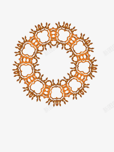 圆形镂空花纹装饰图png免抠素材_新图网 https://ixintu.com 圆形 精美 花纹 镂空