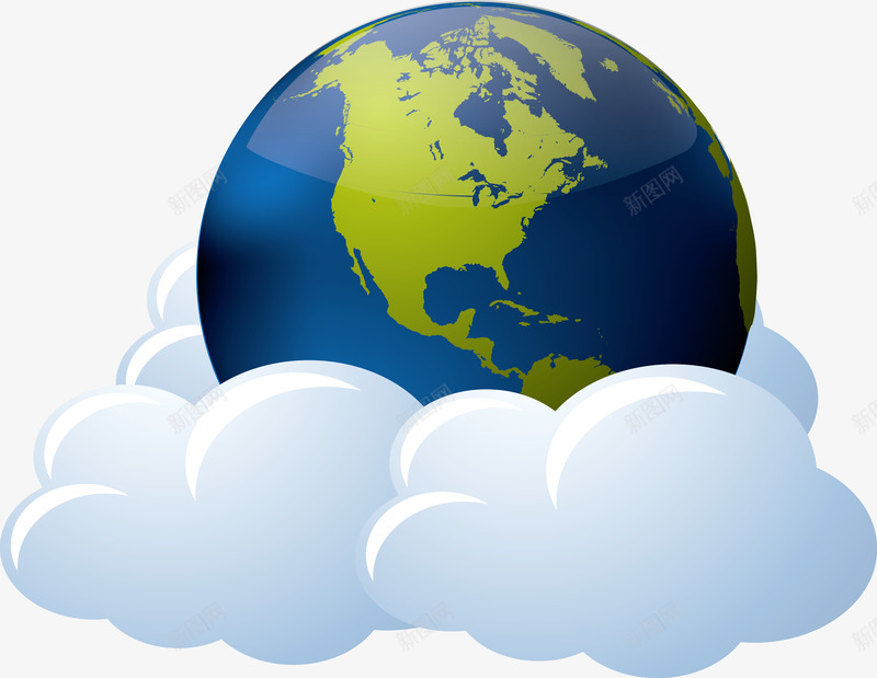 地球云服务数据图标png_新图网 https://ixintu.com 云图标 云存储 云服务 云服务器 云服务图标 云朵 云端 云端服务 云计算机 互联网 地球 微云 数据 矢量云朵