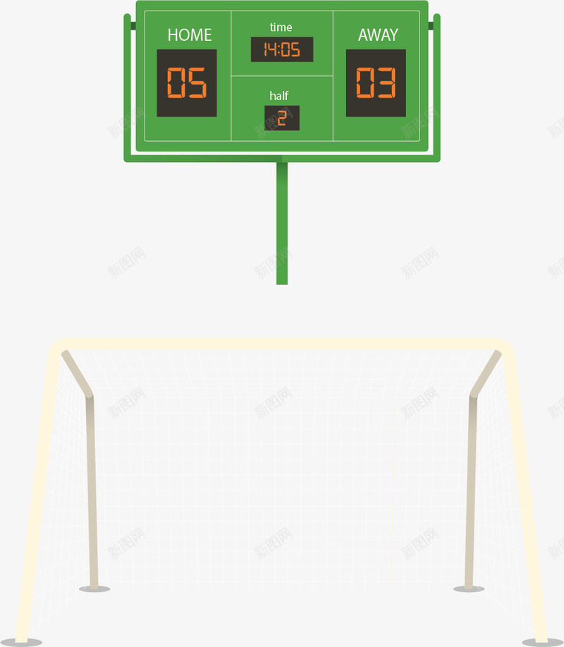足球球门上的计分板矢量图ai免抠素材_新图网 https://ixintu.com 世界杯 比赛计分板 球门 矢量png 矢量图 计分表 足球 足球比赛