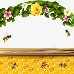 蜜蜂装饰图案素材