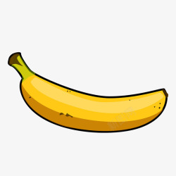 一支手绘香蕉素材