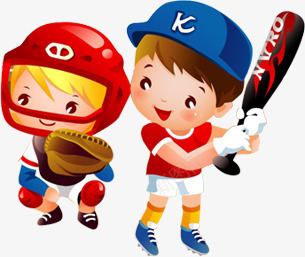 打棒球png免抠素材_新图网 https://ixintu.com 体育 体育素材 卡通人物 小男孩 打棒球 拿着球棒 运动 运动素材