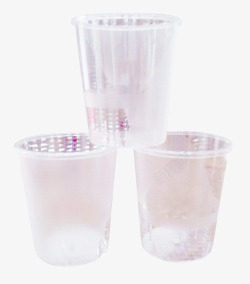 磨砂透明餐具一次性透明磨砂酒杯高清图片