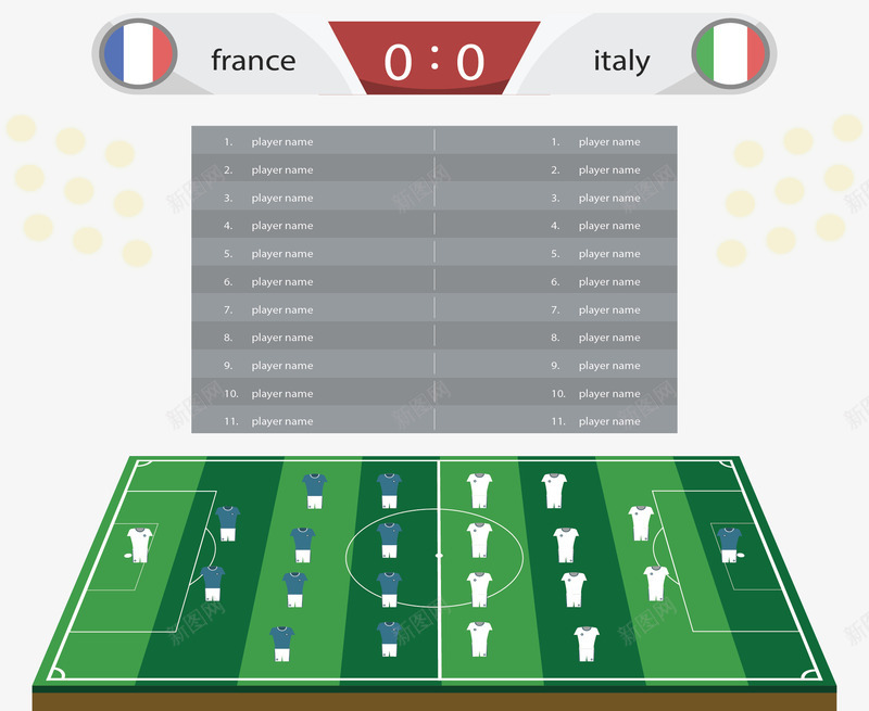 法国意大利小组比赛矢量图ai免抠素材_新图网 https://ixintu.com 世界杯 世界杯比赛 小组赛 法国意大利 矢量png 足球比赛 矢量图