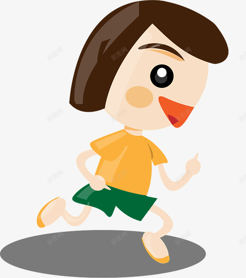 接力跑男孩png免抠素材_新图网 https://ixintu.com 卡通的 可爱的 手绘的 接力跑 比赛 男孩 矢量的 装饰 跑步
