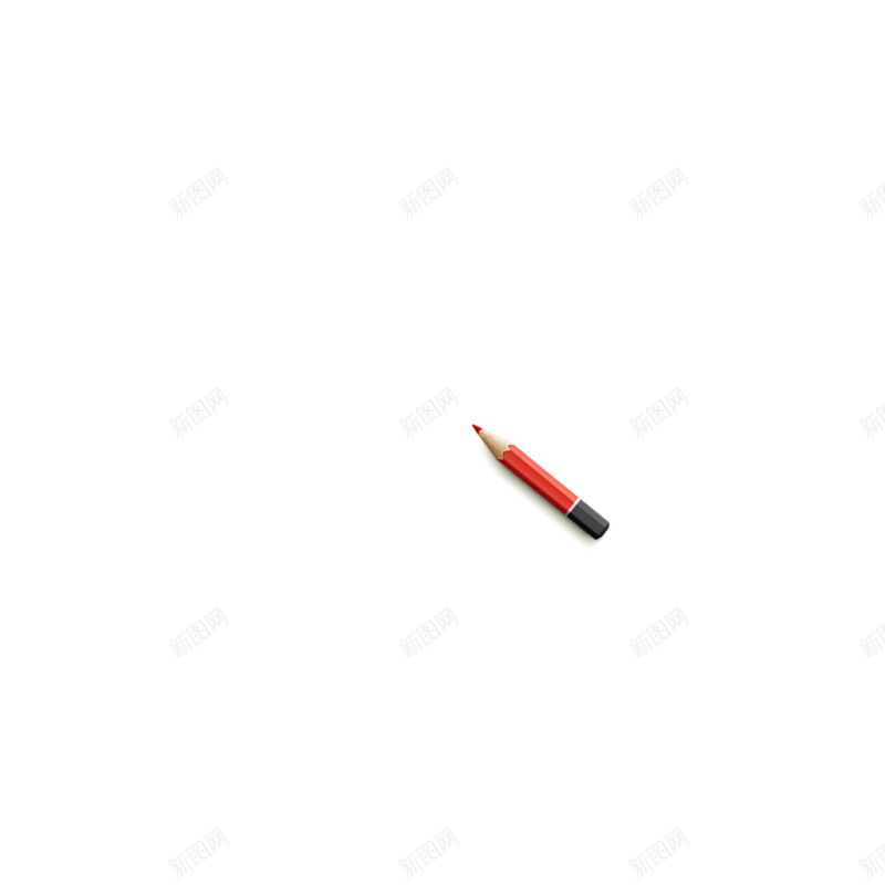 手绘铅笔文具带橡皮png免抠素材_新图网 https://ixintu.com 手绘 文具 红色 铅笔