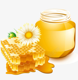 罐装蜂蜜矢量图素材