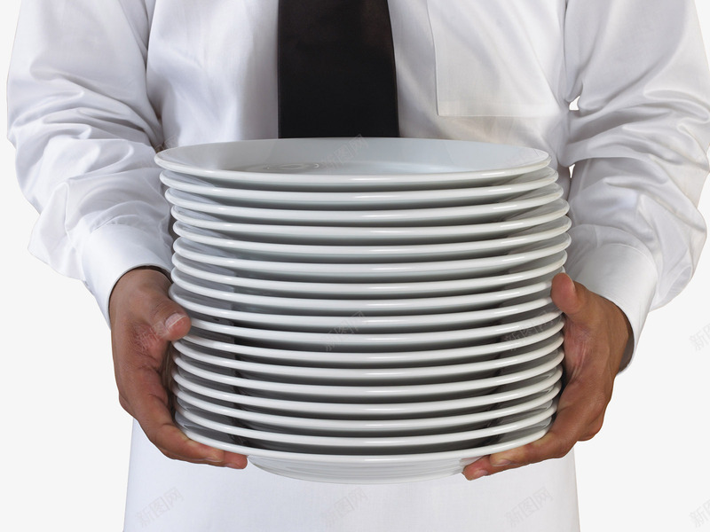 服务员抱着一叠盘子png免抠素材_新图网 https://ixintu.com 一摞盘子 产品实物 厨师 厨房 服务业 服务员 烹饪 白色盘子 盘子