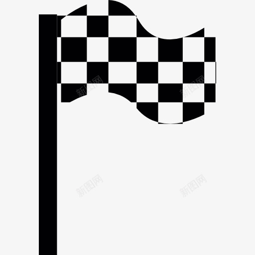 挥舞着支票的旗帜图标png_新图网 https://ixintu.com 体育 挥手 检查标志 比赛 赛车