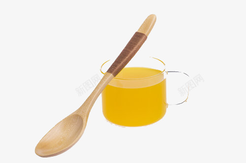 蜂蜜水木勺png免抠素材_新图网 https://ixintu.com 健康 实木勺子 舒缓 蜂蜜水