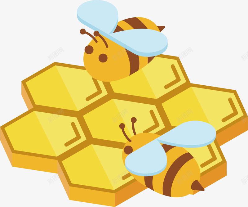 金色蜂蜜png免抠素材_新图网 https://ixintu.com 动物 卡通 手绘 昆虫 蜂蜜 蜜蜂 酿造