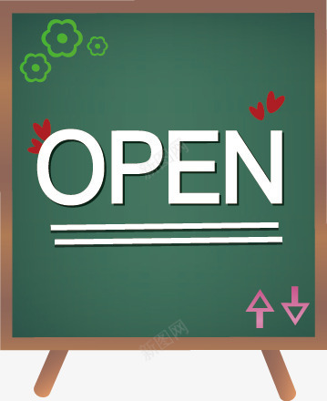 开业牌子png免抠素材_新图网 https://ixintu.com open 促销 元素 开业 牌子 英文开业 黑板
