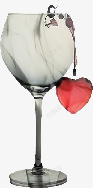 红宝石装饰玻璃杯png免抠素材_新图网 https://ixintu.com 玻璃杯 玻璃杯免抠图片 红宝石 红酒杯