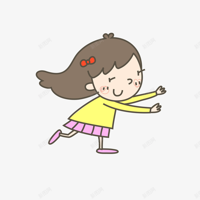 卡通小女孩png免抠素材_新图网 https://ixintu.com 儿童 卡通小女孩 娃娃