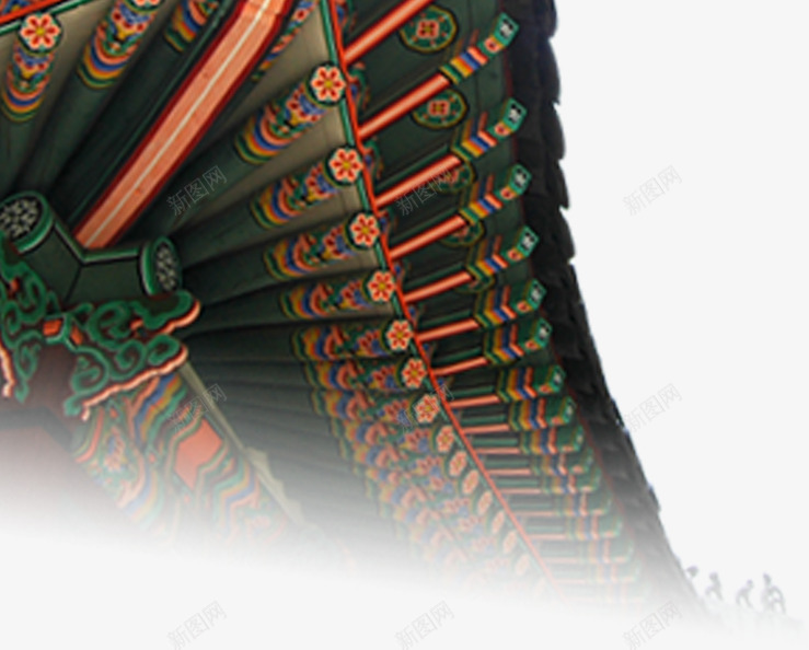 中国风彩色建筑屋顶png免抠素材_新图网 https://ixintu.com 中国风 古典 复古 屋檐 屋顶 建筑 彩色
