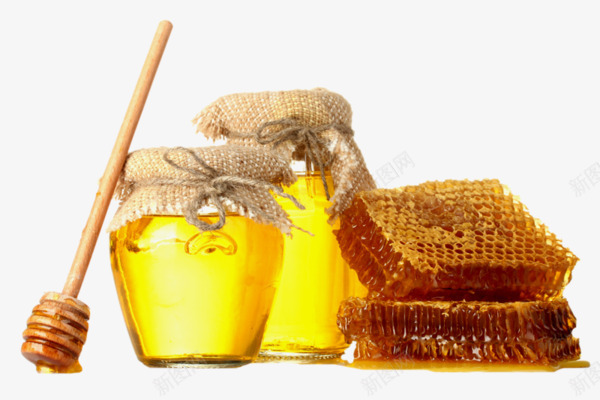 蜂巢和蜂蜜png免抠素材_新图网 https://ixintu.com 甜蜜 蜂巢 蜂蜜 黄色